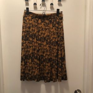 Lularoe Madison Skirt - Gold and Black